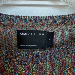 ASOS Multicolor Metallic Crew Neck Sweater